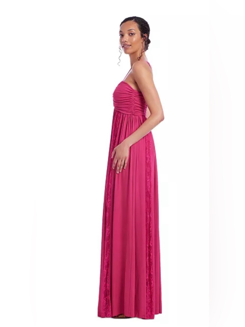 Badgley Mishka Women's Lace-Trim Gown - Picture 2 of 3